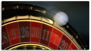 Roulette Wheel in Motion Spinning