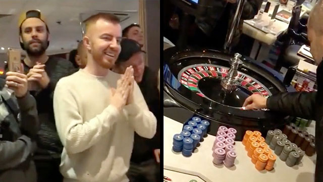 Jake Cody Winning Roulette Spin at Casino