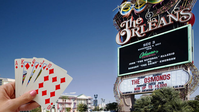 The Orleans Casino in Las Vegas, Hand Holding Poker Cards