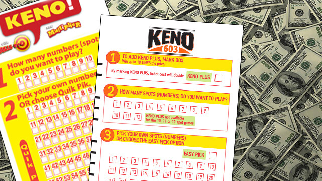 Piles of Money, Two Keno Tickets