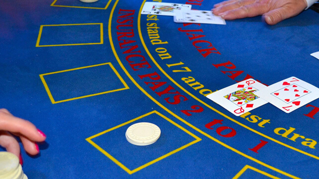 Casino Blackjack Table