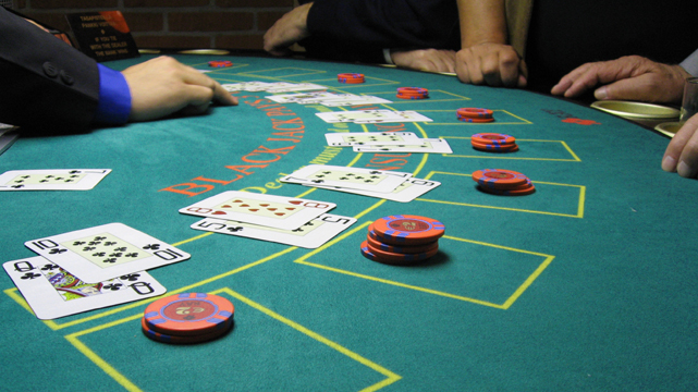 Blackjack table