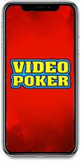 iPhone X With Video Poker Background