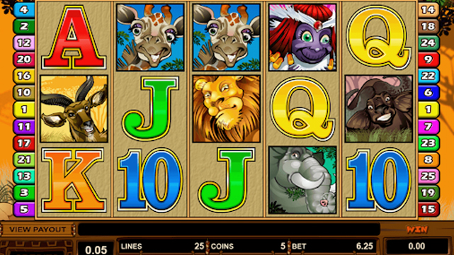 Screenshot of Mega Moolah Slot