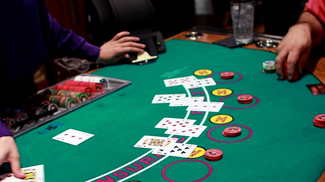 An Active Blackjack Table