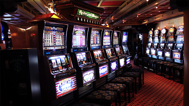 Rows of Casino Slots