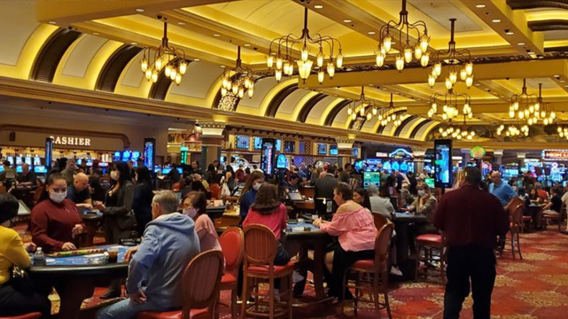 Crowded Las Vegas Casino Floor