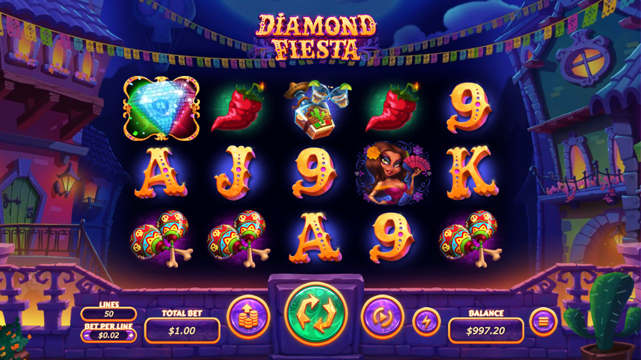 Diamond Fiesta Online Slots Game