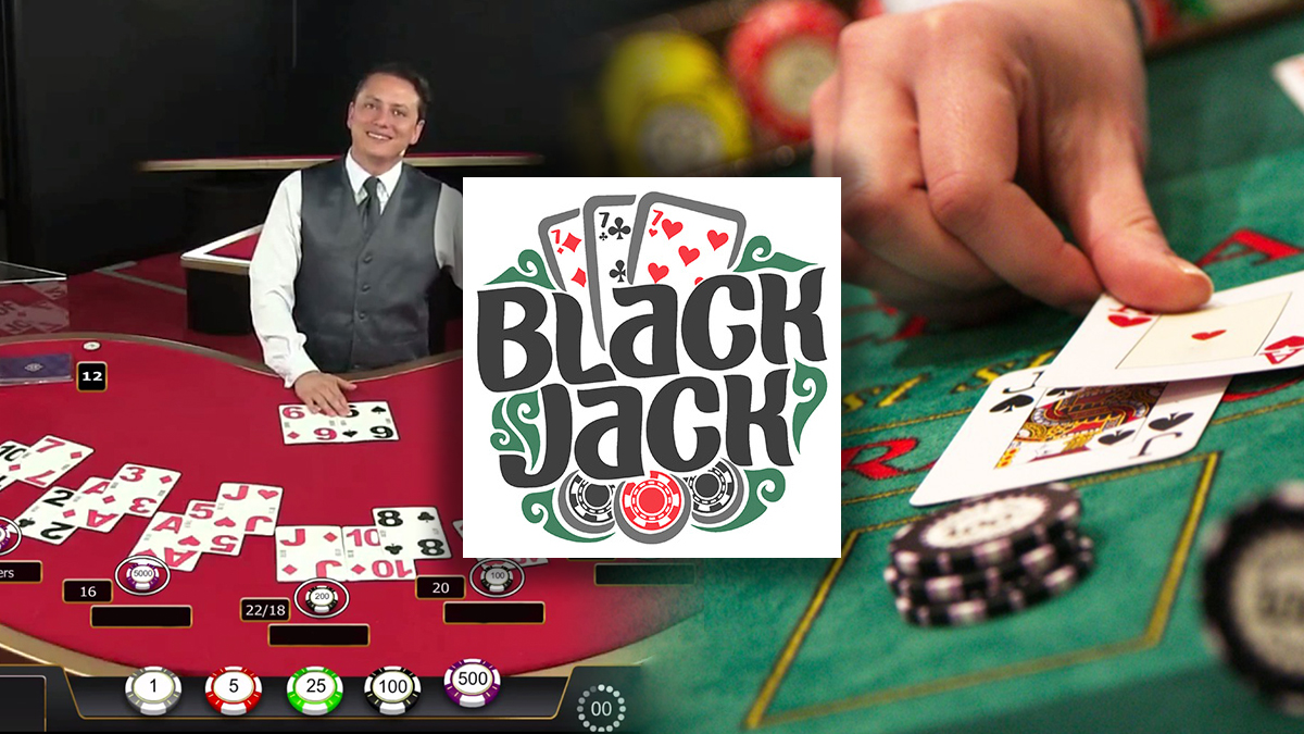 Live Dealer Blackjack Table and People at Blackjack Table