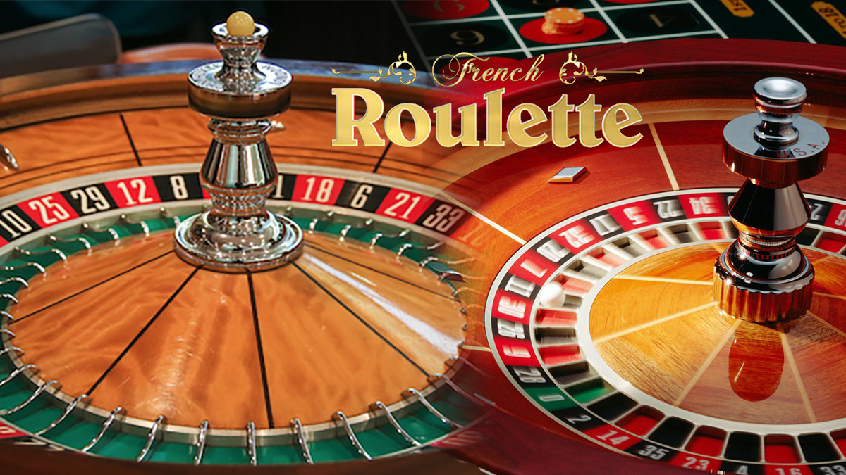 Two Roulette Wheels With French Roulette Words in Center