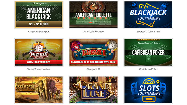 SportsBetting.ag Online Casino Games