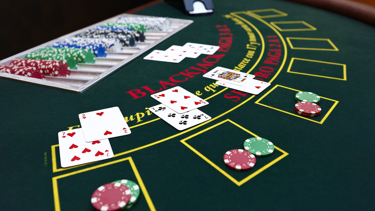 Dealt Blackjack Table