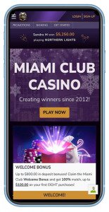 Miami Club Casino Mobile