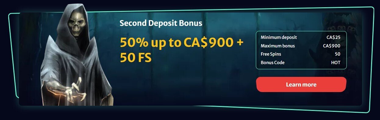 Second Deposit Bonus